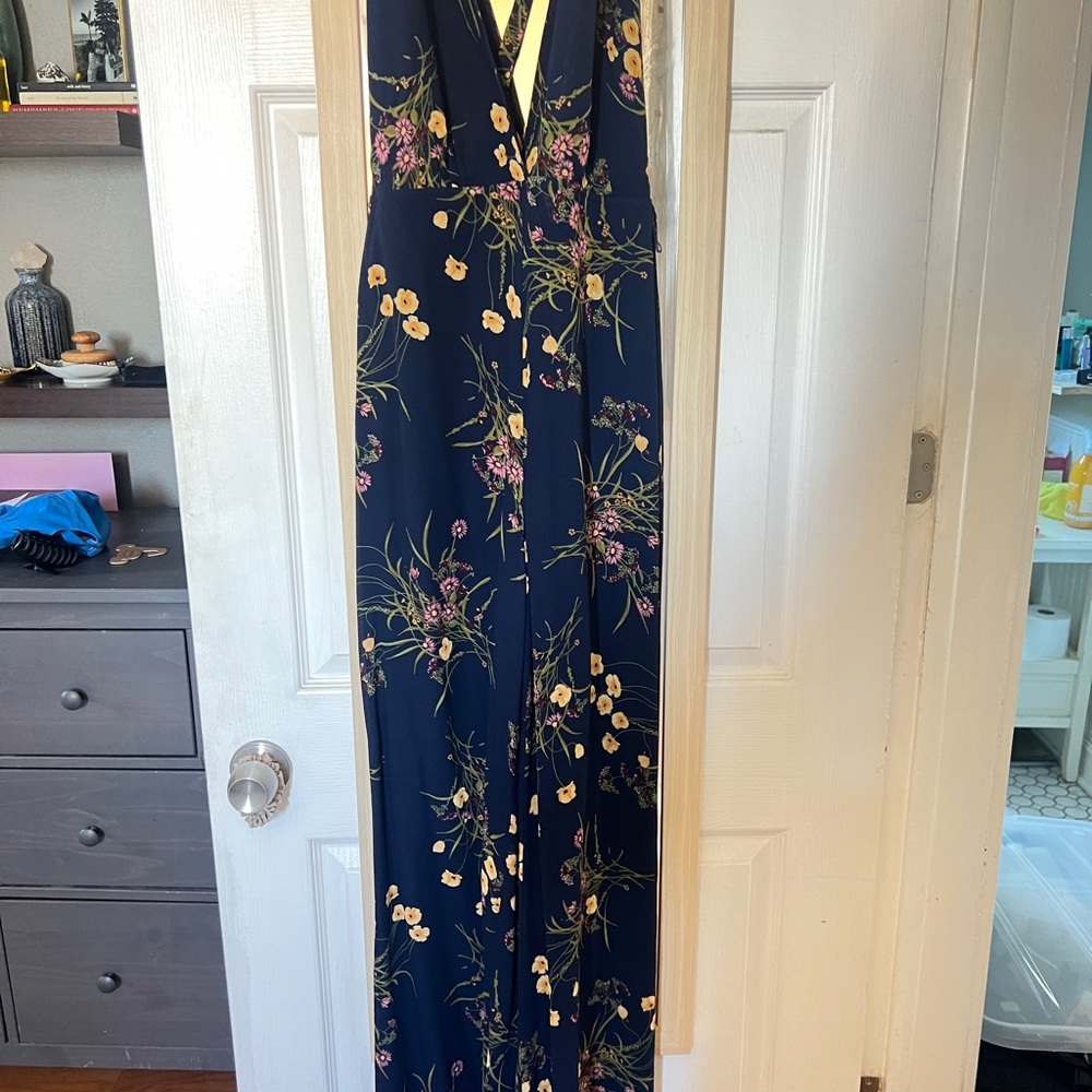 Floral Navy Maxi Dress